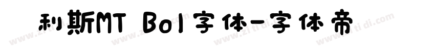 卡利斯MT Bol字体字体转换